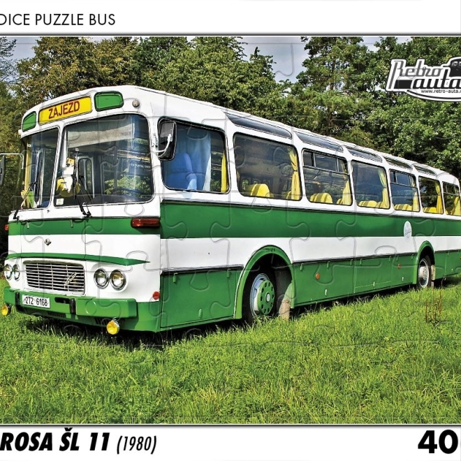RETRO-AUTA sestavljanka Karosa ŠL 11 (1980) 40 kosov