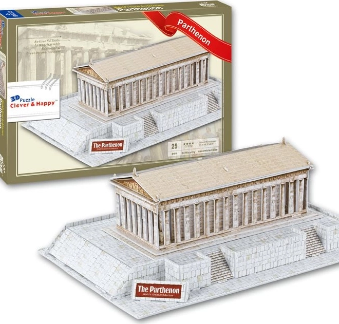3D sestavljanka Partenon Grčija 25 kosov