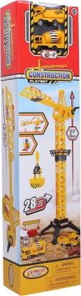 Žerjav z 2 gradbenimi vozili 57 cm