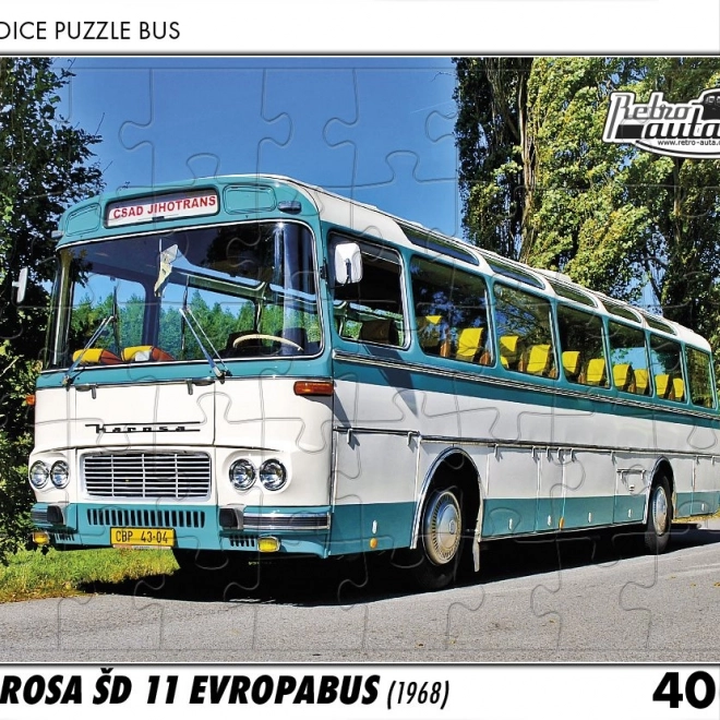Retro avtomobili sestavljanka avtobus Karosa ŠD 11 Evropabus 1968