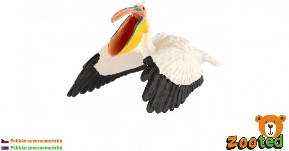 Plastična figurica pelikana – realistični model severnoameriškega pelikana 9 cm