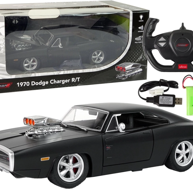Avto na daljinsko upravljanje Dodge Charger 1:16 črna