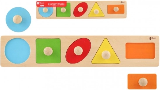 Lesena vstavljanka za otroke - Geometrijske oblike