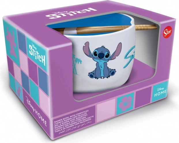 Stitch ramenska skleda in paličice darilni set
