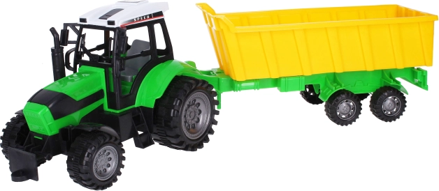 Velik traktor s prikolico