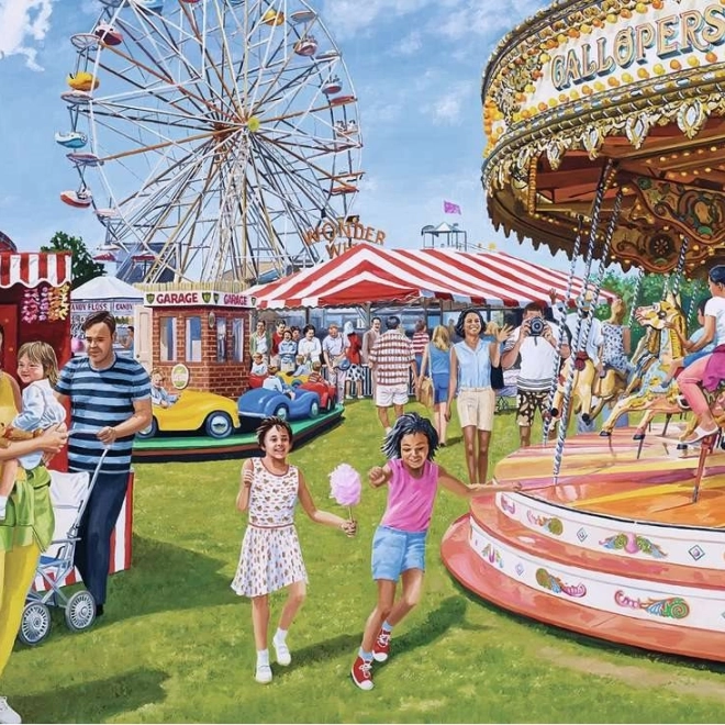 Ravensburger sestavljanka Vintage Fairground Fun, 1000 koščkov