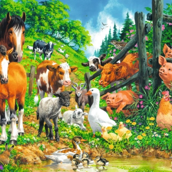 Ravensburger sestavljanka Živali XXL 100 kosov