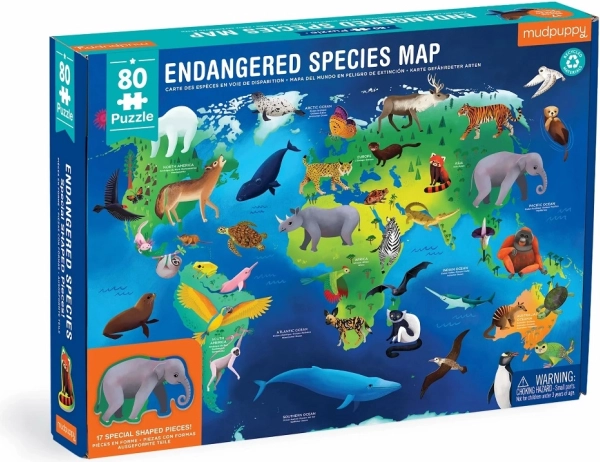 Mudpuppy puzzle ogrožene živalske vrste sveta