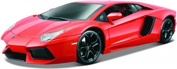 Kovinski model BBURAGO LAMBORGHINI Aventador 1:18, oranžen