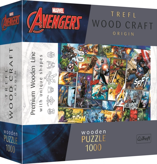 Lesena sestavljanka Marvel Avengers 1000 koščkov