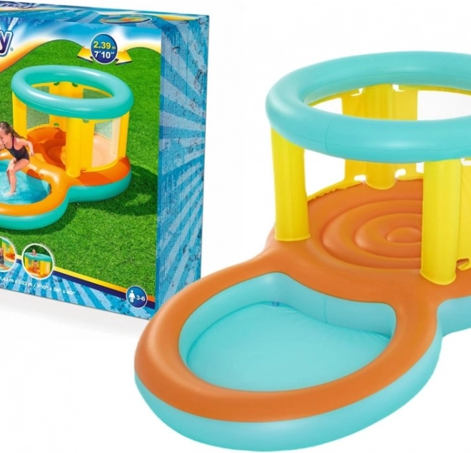 Bestway Jumptopia 2v1 napihljivo otroško igrišče z plitvino in trampolinom