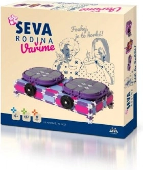 Gradbeni komplet SEVA Družina Kuhamo – kuhinjski robot, kuhalna plošča in mikrovalovna pečica, 682 delov