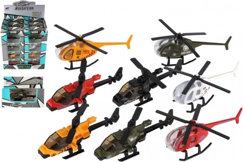 Kovinski in plastični otroški helikopter 10 cm