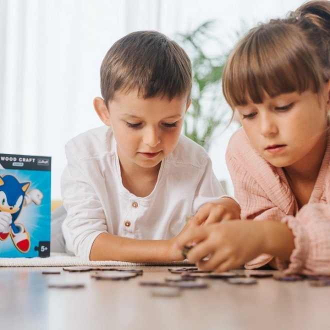 Lesena sestavljanka Sonic 50 kosov