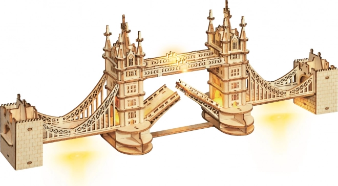 RoboTime leseni 3D puzzle most Tower Bridge svetleči