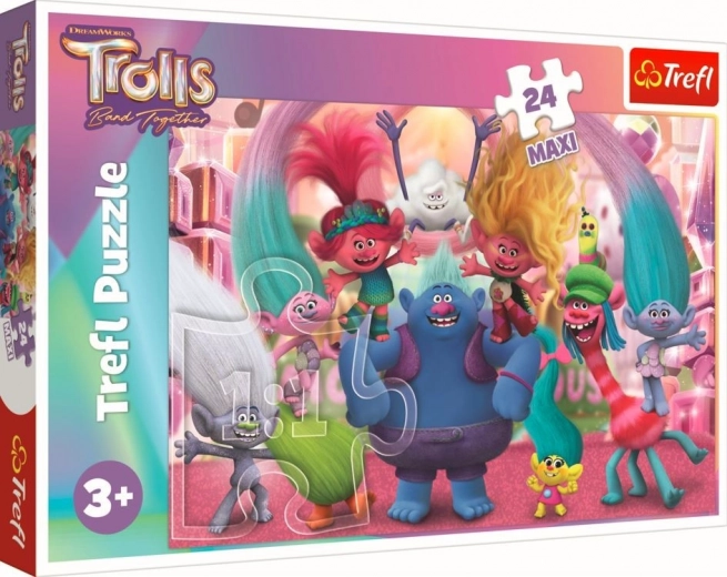 Puzzle maxi 24 kosov – v svetu TROLOV