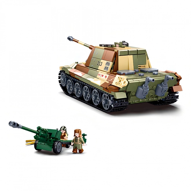 Sluban Bitka pri Budimpešti M38-B0980 Nemški težki tank Tiger II 2 v 1