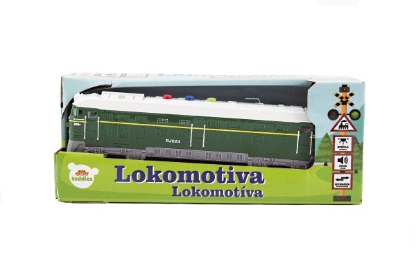 Plastična lokomotiva s svetlobnimi in zvočnimi učinki