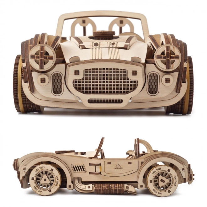 Ugears 3D lesena mehanska sestavljanka Drift dirkalnik Cobra