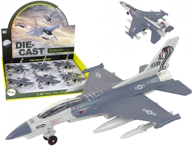 Letalo Fricative Drive Lights Sounds 1:72 siva