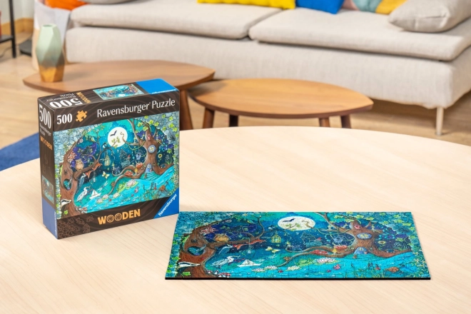 Lesene puzzle čarobni gozd 500 kosov