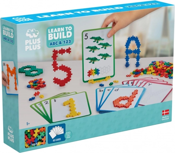 Plus-Plus nauči se graditi ABC & 123 set, 600 kosov