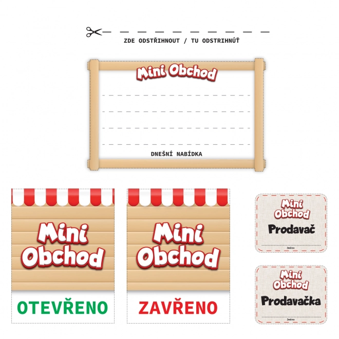MINI TRGOVINA - blagajna češka z učenjem, kako nakupovati - roza