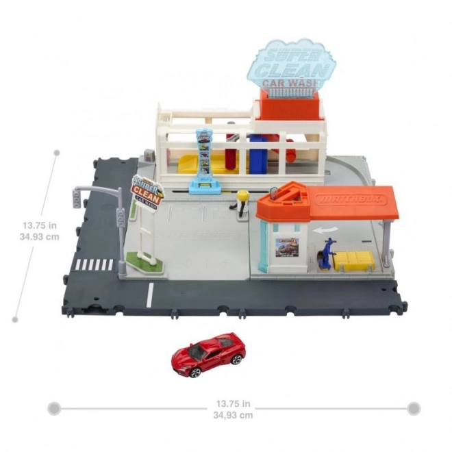 Komplet Matchbox Real Adventures Avtopralnica