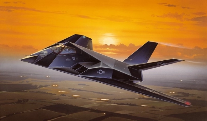 Plastični model letala F-117A Stealth za lepljenje