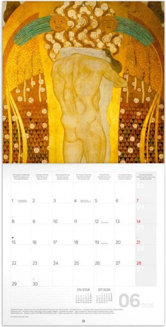 Beleen koledar Gustav Klimt 2026