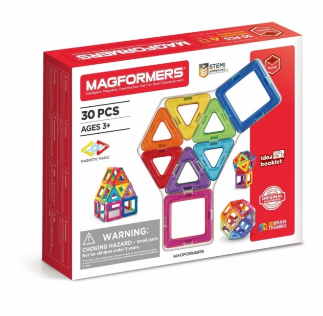 MAGFORMERS Mavrične magnetne kocke 30 delov