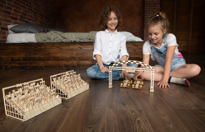 WOODEN CITY 3D sestavljanka Dirkalni avto Bolid 108 delov