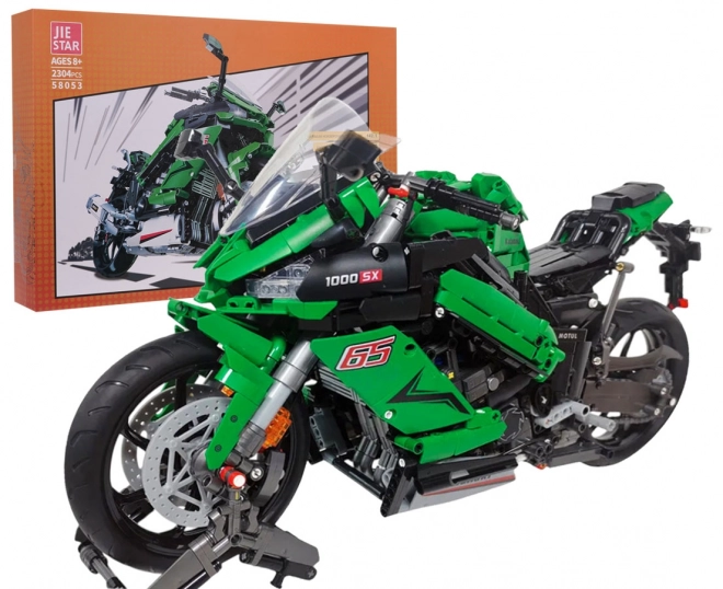 Komplet športni motocikel zelen 2304 kosov