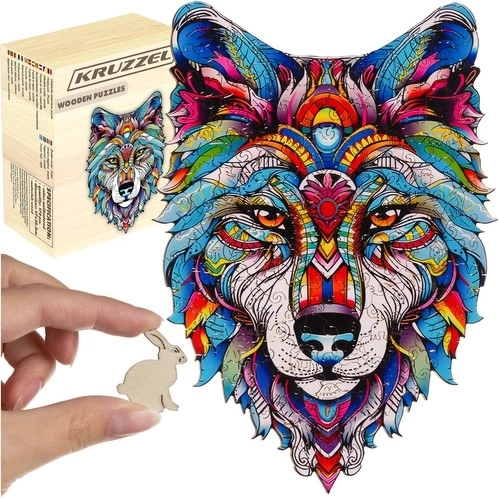 Lesne puzzle Kruzzel volčji motiv