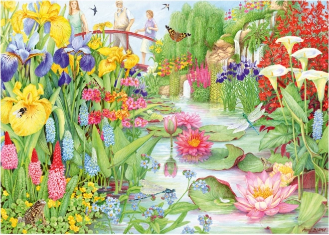 Puzzle Vodni vrt 1000 kosov