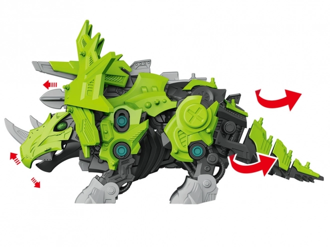 Premični model mehanskega robota Triceratops
