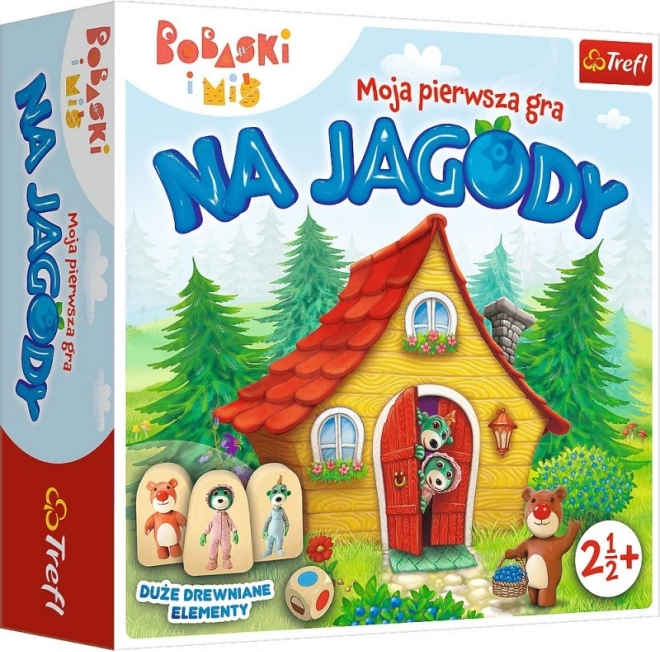Na jagode – moja prva namizna igra s figuricami Bobaski i Miś (Rodzina Treflików)
