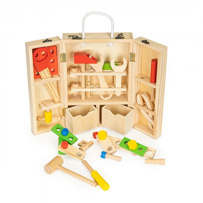 Leseno orodje v delavniskem boksu, set XXL ECOTOYS