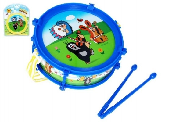 Krtek/Krtkov boben plast 20cm + 2 palčki v škatli