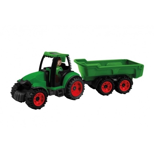 Avto Truckies traktor s prikolico plastika 32cm s figuro v škatli 24m+