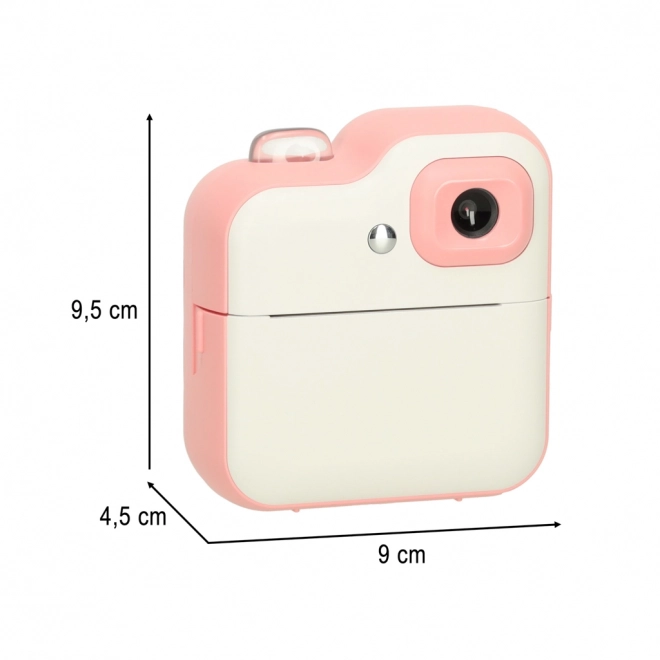 Otroški instantni fotoaparat s termičnim tiskom 24MP s 1GB pomnilnika – roza