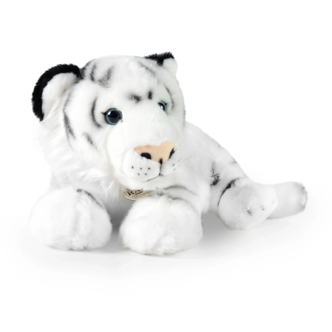 Plišasti beli tiger ležeč 36 cm EKOLOŠKO PRIJAZEN