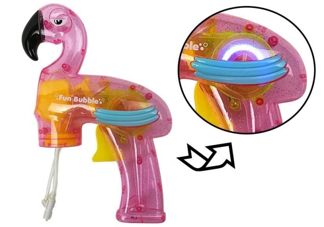 Roza Flamingo pištola za mehurčke