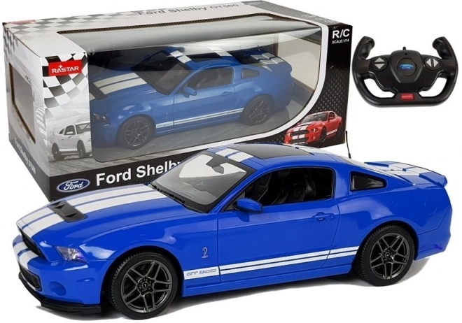 Daljinsko vodeni avto Ford Shelby GT500 Rastar v merilu 1:14 modra