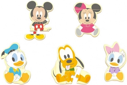 Sestavljanka Mickey - Otroška lesena igrača