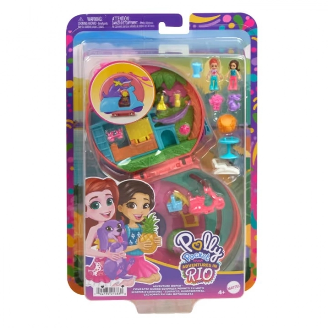 Polly Pocket Skuter Pustolovščina - Kompaktni Igralni Set