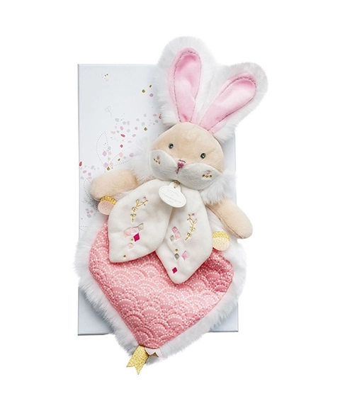 Doudou darilni set rožnati prijatelj zajček
