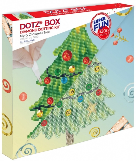 Veseli Božični Drevo Diamond Dotz
