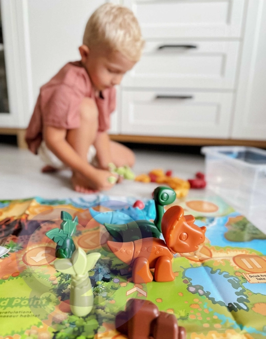 Gradbeni komplet Dinozavri 2v1 namizna igra