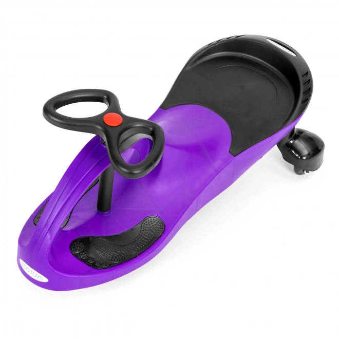 Vijolični otroški avtošček z LED kolesi ECOTOYS